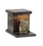 Schnauzer II - urn for dog ashes with a statuette, elegant urn for a dog, unique urn with a bust of a dog by Art-Dog brand