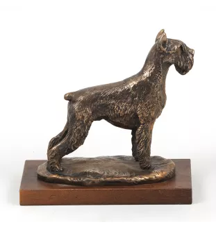 Schnauzer - dog figurine, dog silhouette figurine, trophy for Art-Dog dog show exhibition