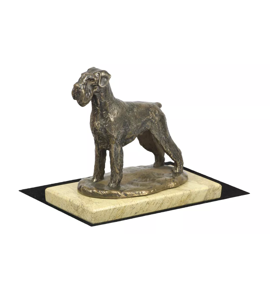 Schnauzer I - dog figurine, dog silhouette figurine, trophy for Art-Dog dog show exhibition