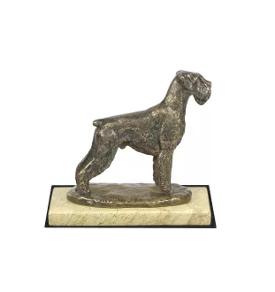 Schnauzer I - Hundestatue, Hundesilhouettefigur, Trophäe für die Hundeausstellung der Marke Art-Dog