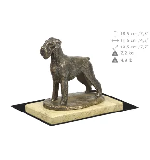 Schnauzer I - Hundestatue, Hundesilhouettefigur, Trophäe für die Hundeausstellung der Marke Art-Dog