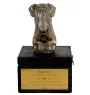 Schnauzer I - an urn with an engraving and a sculpture of a dog, a handmade product by the Art-Dog brand.