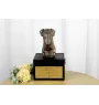 Schnauzer I - an urn with an engraving and a sculpture of a dog, a handmade product by the Art-Dog brand.