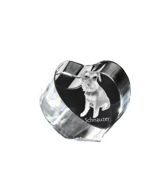 Sznaucer, Schnauzer serce kryształowe z psem Art-Dog