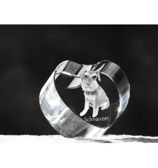 Sznaucer, Schnauzer serce kryształowe z psem Art-Dog