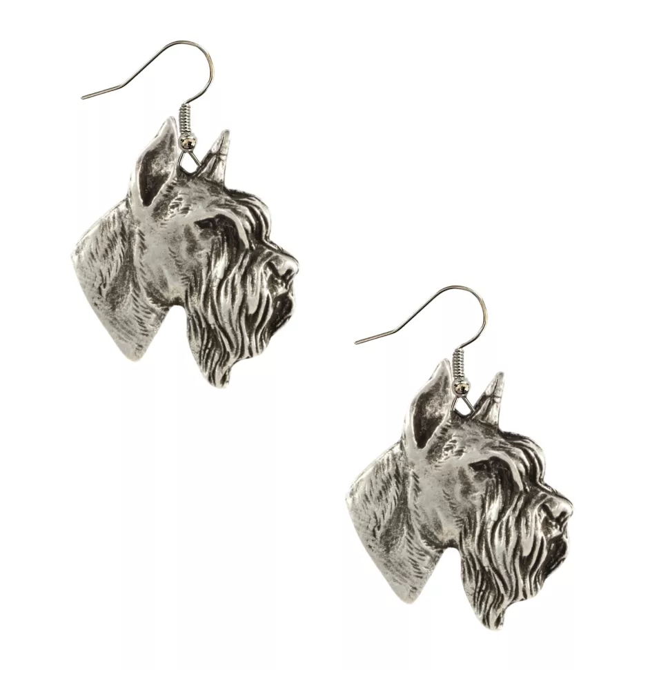 Schnauzer II - boucles d'oreilles pendantes avec des chiens, bijoux charmants pour maman de chien, cadeau pour fille de la marque Art-Dog