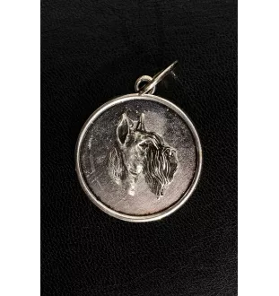 Schnauzer II - necklace with a dog, pendant for a dog mom, unique jewelry from the Art-Dog brand