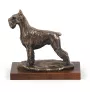 Schnauzer - Hundestatue, Figur auf weißem Marmor, Trophäe für die Art-Dog-Hundeaustellung