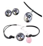 Schnauzer - ensemble de bijoux dans une boîte, collier, boucles d'oreilles, bracelet, produits de la marque Art-Dog