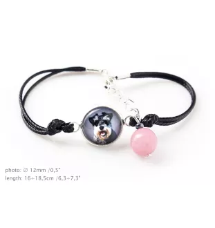 Schnauzer - a set of jewelry with your photo, handmade set, bracelet and necklace by Art.-Dog brand