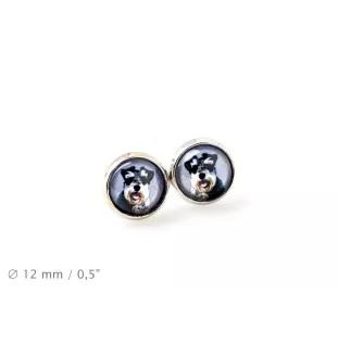 Schnauzer - ensemble de bijoux avec votre photo, accessoire féminin, article fait main, produit fabriqué à la main avec passion pour la création de la marque Art-Dog