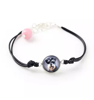 Schnauzer - ensemble de bijoux avec votre photo, accessoire féminin, article fait main, produit fabriqué à la main avec passion pour la création de la marque Art-Dog