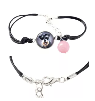 Schnauzer - bracelet in a box with your photo, feminine jewelry, perfect gift from Art-Dog brand