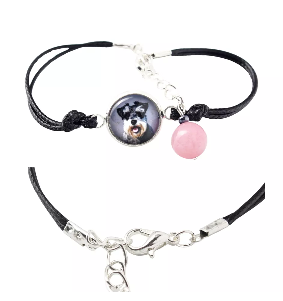 Schnauzer - bracelet in a box with your photo, feminine jewelry, perfect gift from Art-Dog brand