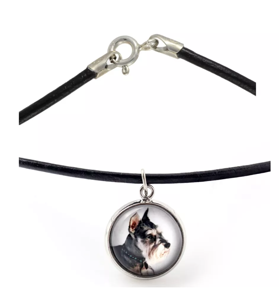 Schnauzer I - Halskette in einer Schachtel, elegante Verzierung, Anhänger der Marke Art-Dog