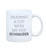 Schnauzer - Becher mit einem Bild und dem Schriftzug geometrischer Hund Art-Dog