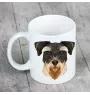 Schnauzer - cup with a geometric dog image and the inscription Art-Dog