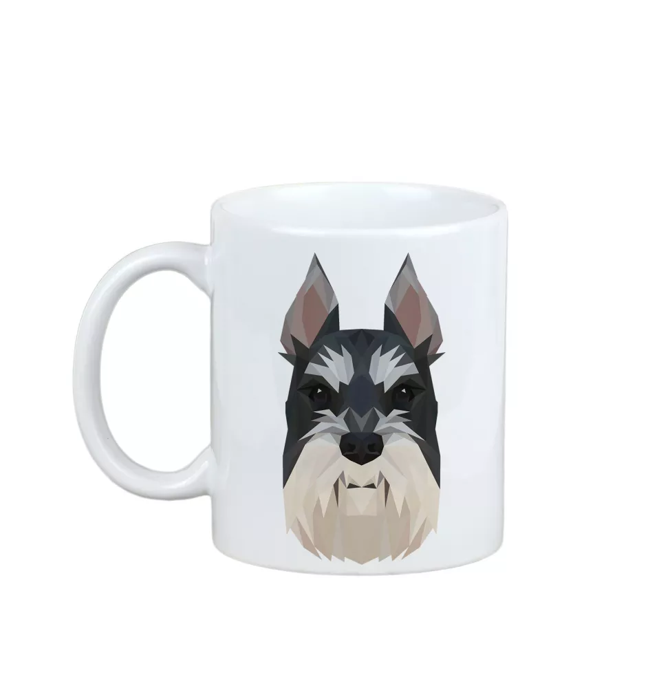 Schnauzer I - cup with a geometric dog image and the inscription Art-Dog