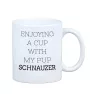 Schnauzer I - Becher mit einem Bild und dem Schriftzug geometrischer Hund Art-Dog