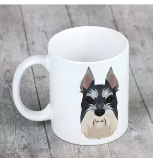 Schnauzer I - cup with a geometric dog image and the inscription Art-Dog