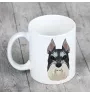 Schnauzer I - Becher mit einem Bild und dem Schriftzug geometrischer Hund Art-Dog
