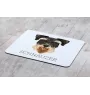 Schnauzer - geometrisches Mauspad mit Bild und Aufschrift von Art-Dog