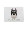 Schnauzer I - tapis de souris géométrique avec photo et inscription Art-Dog