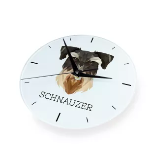 Sznaucer, Schnauzer zegar geometryczny Art-Dog