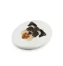 Schnauzer - a plate with a geometric design and the brand name Art-Dog