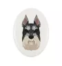 Schnauzer I - a plate with a geometric design and the brand name Art-Dog