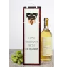 Schnauzer - une boîte géométrique avec une photo et un texte pour le vin de la marque Art-Dog