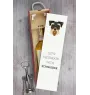 Schnauzer - geometrische Box mit einem Bild und Schriftzug für Wein der Marke Art-Dog