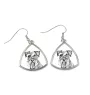 Schnauzer - dog earrings, hanging earrings with a picture, personalized jewelry with Art-Dog brand print