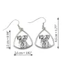Schnauzer - boucles d'oreilles avec chien, boucles d'oreilles pendantes avec photo, bijoux personnalisés avec impression de la marque Art-Dog