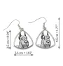 Schnauzer I - dog earrings, hanging earrings with a picture, personalized jewelry with Art-Dog brand print