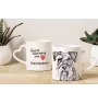 Schnauzer - Tasse mit Hund, entzückende Tasse mit herzförmigem Henkel, universelles Geschenk der Marke Art-Dog
