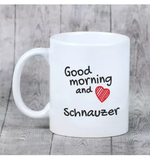 Sznaucer, Schnauzer kubek z psem good morning Art-Dog