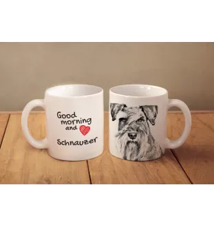 Schnauzer - cup with a dog, cup with a photo, personalized gift from the Art-Dog brand