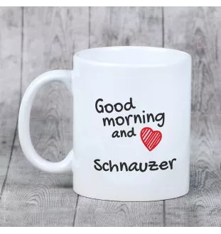 Sznaucer, Schnauzer I kubek z psem good morning Art-Dog