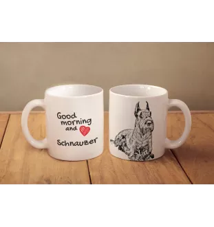Schnauzer I - cup with a dog, cup with a photo, personalized gift from the Art-Dog brand