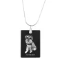 Schnauzer - Crystal pendant with dog, silver necklace with photo, personalised pendant by Art-Dog brand