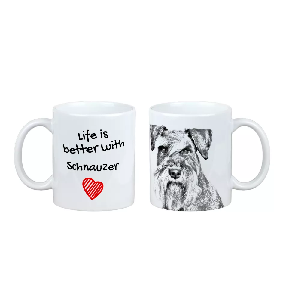 Schnauzer - Tasse mit Hund, Tasse mit Bild, personalisiertes Geschenk der Marke Art-Dog