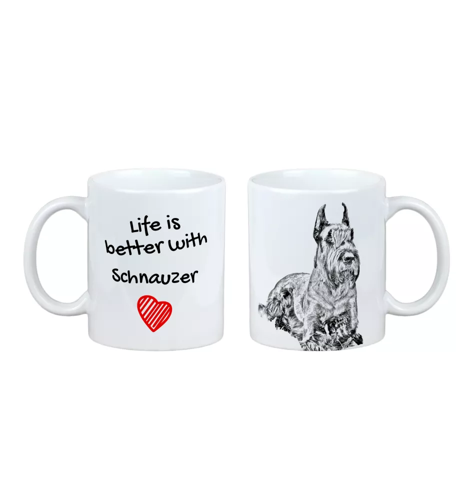 Schnauzer I - Tasse mit Hund, Tasse mit Bild, personalisiertes Geschenk der Marke Art-Dog