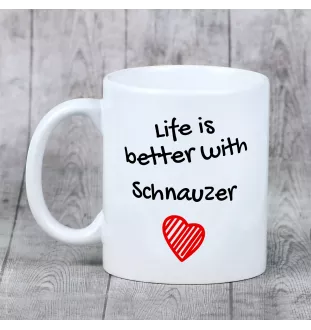 Schnauzer I - Tasse mit Hund, Tasse mit Bild, personalisiertes Geschenk der Marke Art-Dog