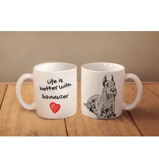 Schnauzer I - Tasse mit Hund, Tasse mit Bild, personalisiertes Geschenk der Marke Art-Dog