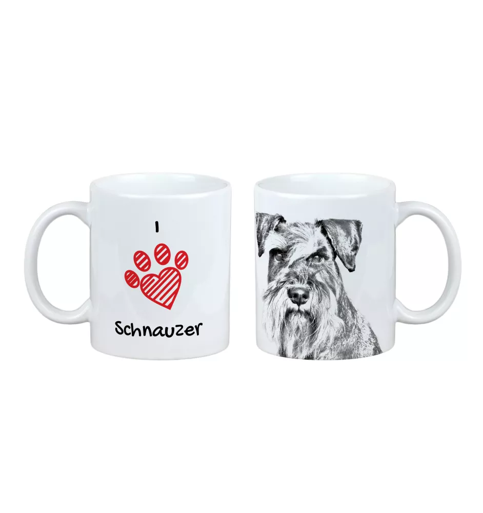 Schnauzer - cup with a dog, cute cup with graphics, a gift with your photo from the Art-Dog brand