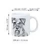 Schnauzer - cup with a dog, cute cup with graphics, a gift with your photo from the Art-Dog brand