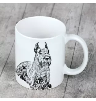 Sznaucer, Schnauzer I kubek z psem I love Art-Dog