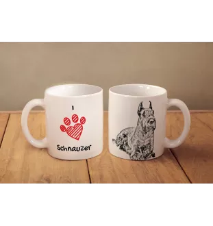 Schnauzer I - tasse avec chien, une tasse adorable avec une illustration, un cadeau avec votre photo de la marque Art-Dog