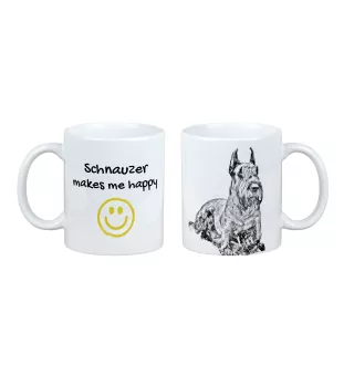 Schnauzer I - Tasse mit Hund, fröhliche Tasse für Hundeliebhaber, personalisiertes Geschenk der Marke Art-Dog